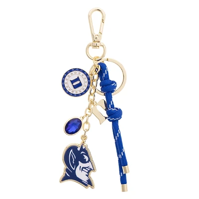 Women's CANVAS Style Duke Blue Devils 18K Gold-Plated Cluster Bag Charm