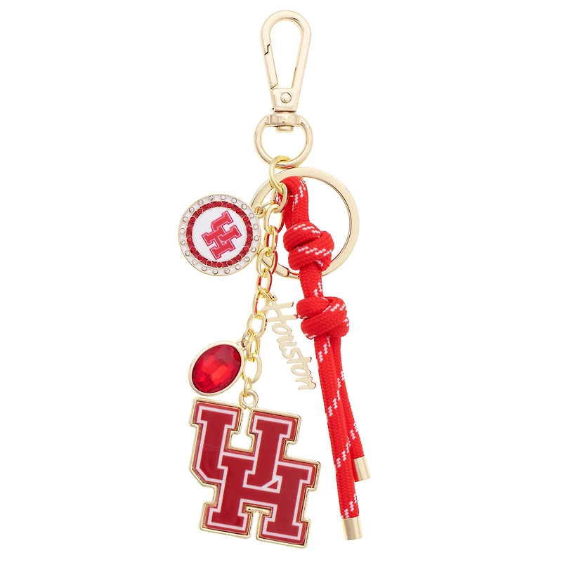 Women's CANVAS Style Houston Cougars 18K Gold-Plated Cluster Bag Charm