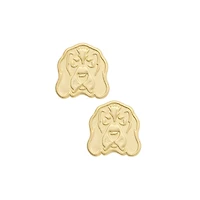 Women's CANVAS Style Tennessee Volunteers 24K Gold-Plated Stamped Earrings