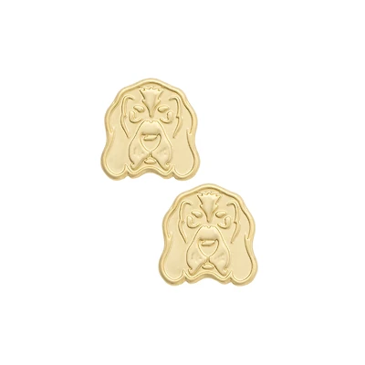 Women's CANVAS Style Tennessee Volunteers 24K Gold-Plated Stamped Earrings