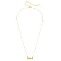 Women's CANVAS Style Florida Gators 24K Gold-Plated Stamped Necklace