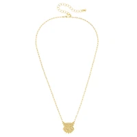 CANVAS Style Georgia Bulldogs 24K Gold-Plated Stamped Necklace