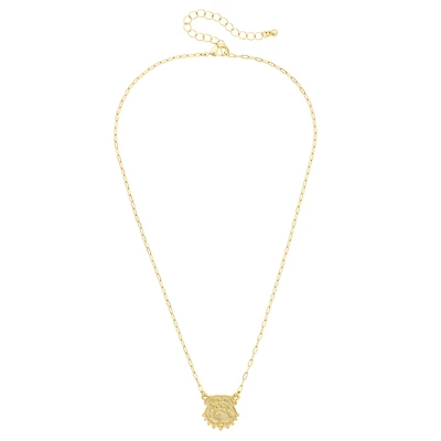 CANVAS Style Georgia Bulldogs 24K Gold-Plated Stamped Necklace