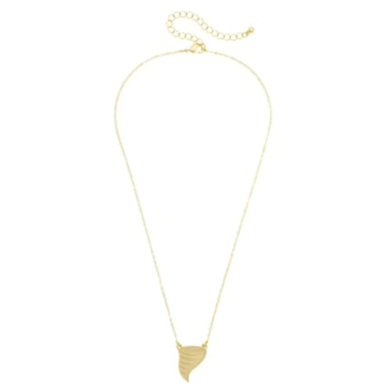 Women's CANVAS Style Iowa State Cyclones 24K Gold-Plated Stamped Necklace
