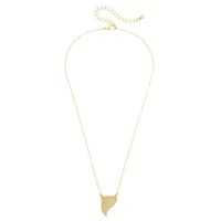 Women's CANVAS Style Iowa State Cyclones 24K Gold-Plated Stamped Necklace