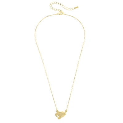 Women's CANVAS Style Kentucky Wildcats 24K Gold-Plated Stamped Necklace