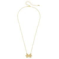 CANVAS Style Michigan Wolverines 24K Gold-Plated Stamped Necklace