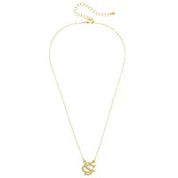 Women's CANVAS Style South Carolina Gamecocks 24K Gold-Plated Stamped Necklace