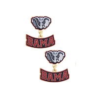 Women's CANVAS Style Alabama Crimson Tide Enamel Drop Earrings