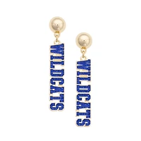 CANVAS Style Kentucky Wildcats Gold-Plated Pavé Outline Earrings