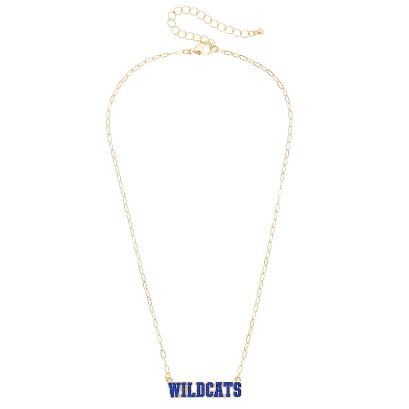 CANVAS Style Kentucky Wildcats Gold-Plated Pavé Outline Necklace