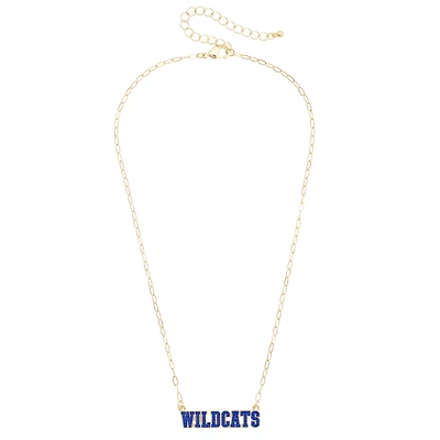 CANVAS Style Kentucky Wildcats Gold-Plated Pavé Outline Necklace