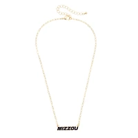 CANVAS Style Missouri Tigers Gold-Plated Pavé Outline Necklace
