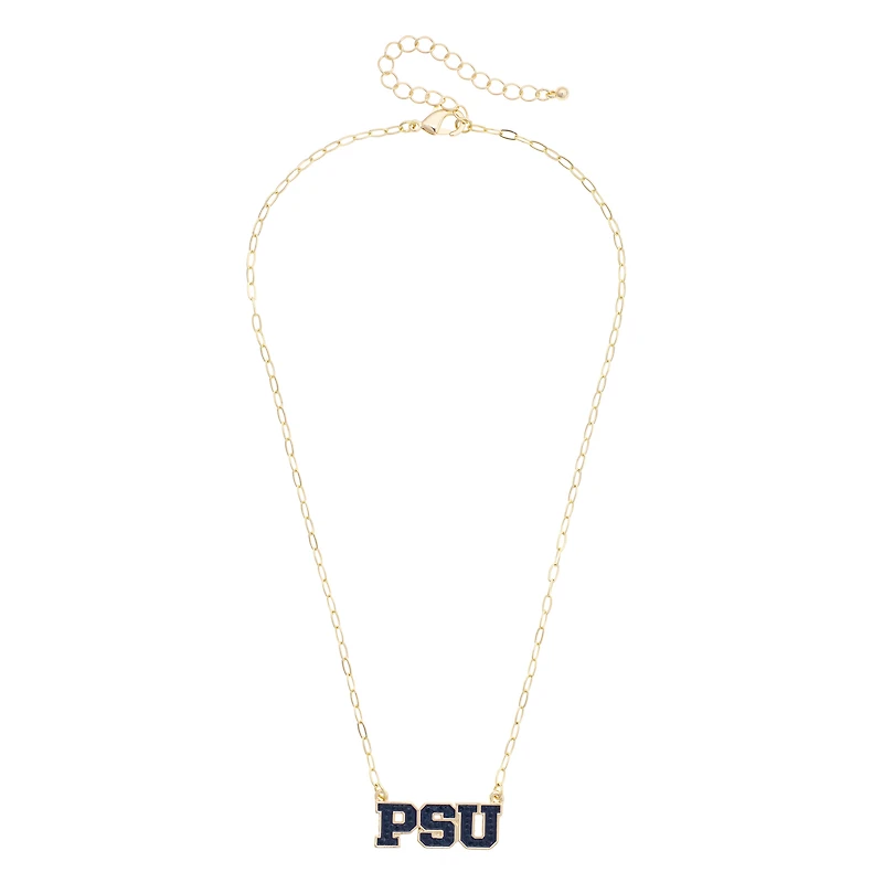 CANVAS Style Penn State Nittany Lions Gold-Plated Pavé Outline Necklace