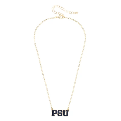 CANVAS Style Penn State Nittany Lions Gold-Plated Pavé Outline Necklace