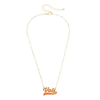 CANVAS Style Tennessee Volunteers Gold-Plated Pavé Outline Necklace