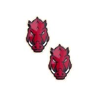 CANVAS Style Arkansas Razorbacks Enamel Icon Stud Earrings