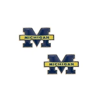 CANVAS Style Michigan Wolverines Enamel Icon Stud Earrings