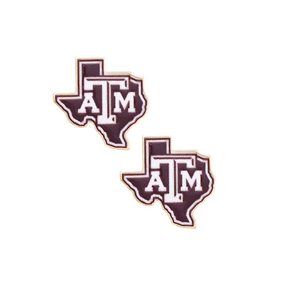 CANVAS Style Texas A&M Aggies Enamel Icon Stud Earrings