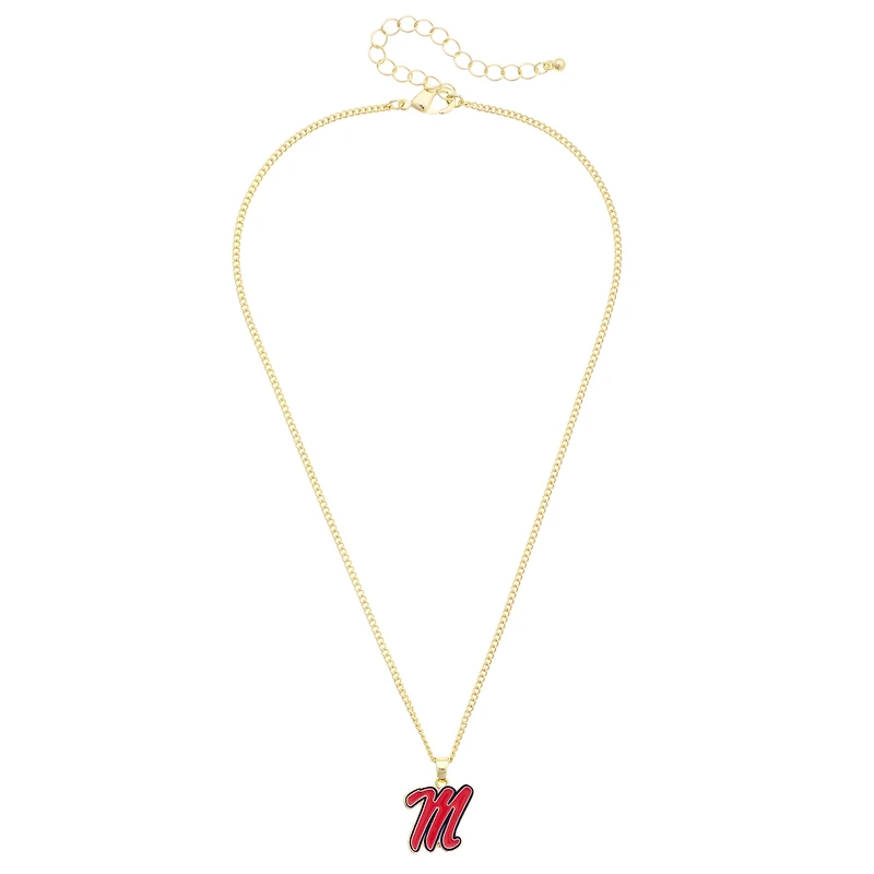 CANVAS Style Ole Miss Rebels Enamel Icon Necklace