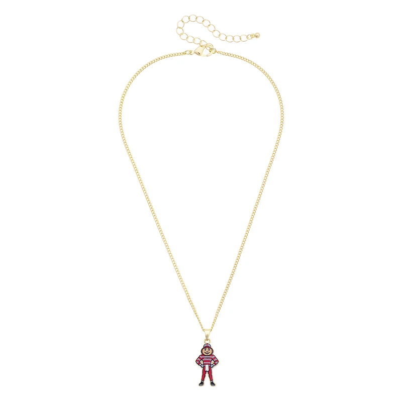 CANVAS Style Ohio State Buckeyes Enamel Icon Necklace