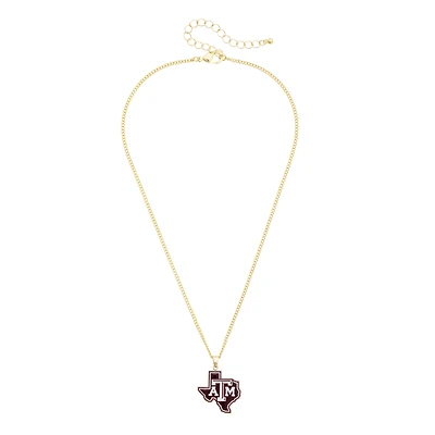 CANVAS Style Texas A&M Aggies Enamel Icon Necklace