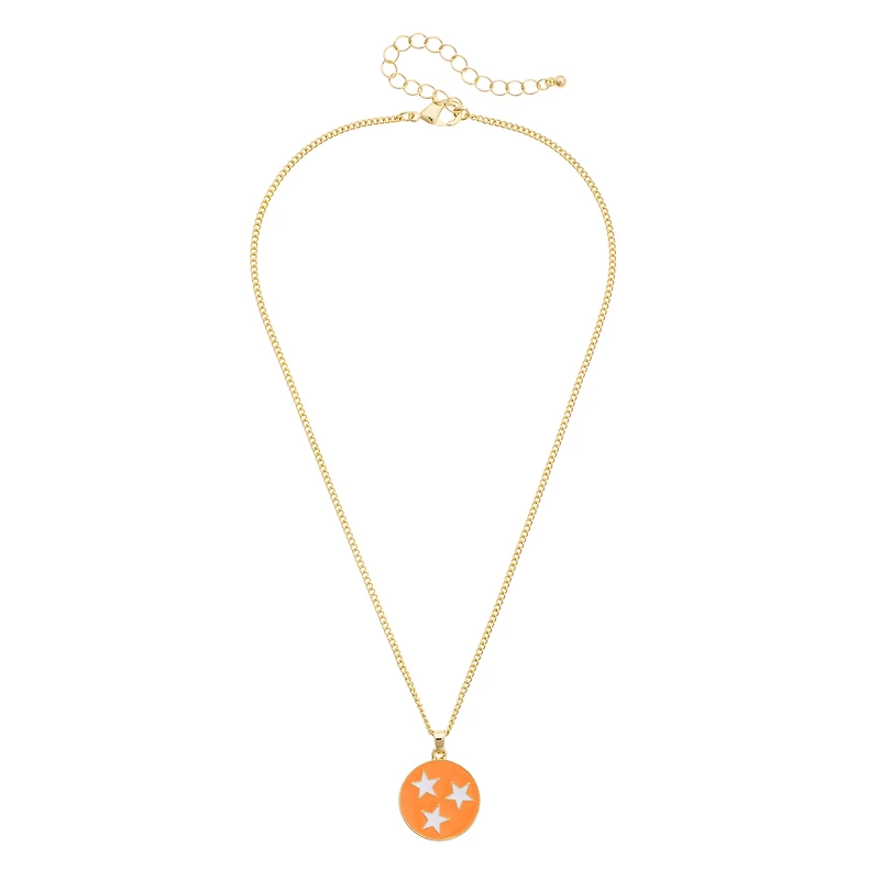Women's CANVAS Style Tennessee Volunteers Enamel Icon Necklace