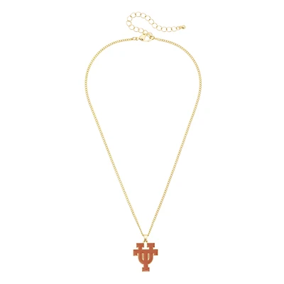 Women's CANVAS Style Texas Longhorns Enamel Icon Necklace