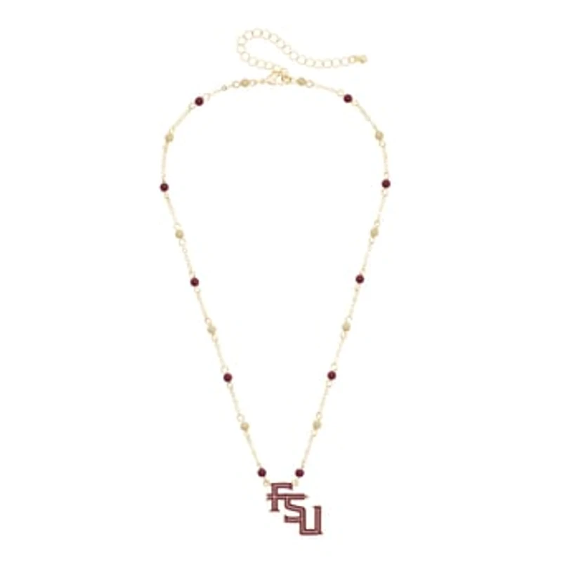 Women's CANVAS Style Florida State Seminoles Logo Layering Necklace