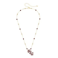 Women's CANVAS Style Florida State Seminoles Logo Layering Necklace