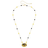 Women's CANVAS Style Iowa Hawkeyes Logo Layering Necklace