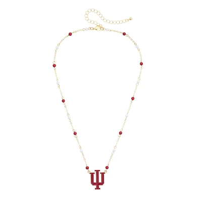 Women's CANVAS Style Indiana Hoosiers Logo Layering Necklace