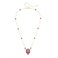 Women's CANVAS Style Indiana Hoosiers Logo Layering Necklace