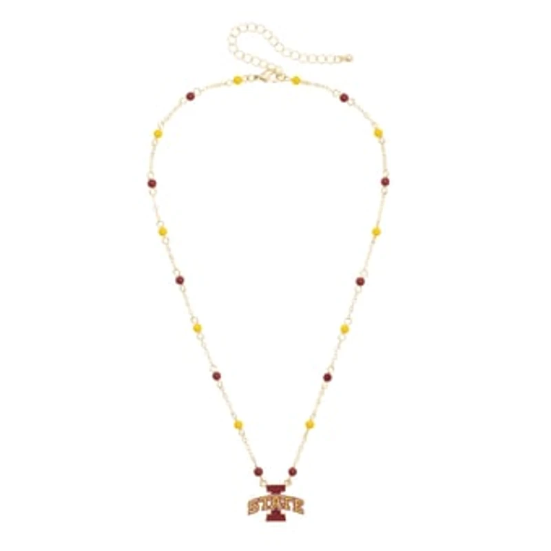 Women's CANVAS Style Iowa State Cyclones Logo Layering Necklace