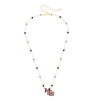 Women's CANVAS Style Mississippi State Bulldogs Logo Layering Necklace