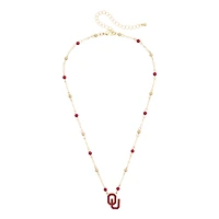 Women's CANVAS Style Oklahoma Sooners Logo Layering Necklace