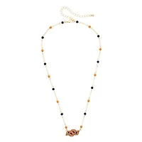 Women's CANVAS Style Oklahoma State Cowboys Logo Layering Necklace