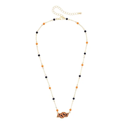 Women's CANVAS Style Oklahoma State Cowboys Logo Layering Necklace