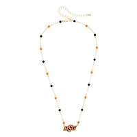 Women's CANVAS Style Oklahoma State Cowboys Logo Layering Necklace
