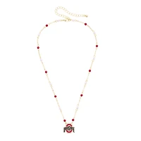 Women's CANVAS Style Ohio State Buckeyes Logo Layering Necklace