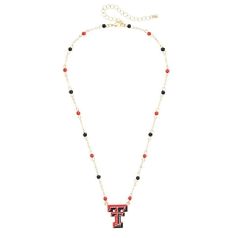 Women's CANVAS Style Texas Tech Red Raiders Logo Layering Necklace