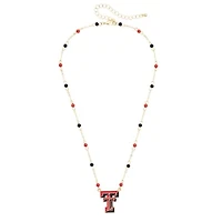 Women's CANVAS Style Texas Tech Red Raiders Logo Layering Necklace