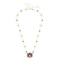 Women's CANVAS Style Auburn Tigers Logo Layering Necklace