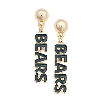 Women's CANVAS Style Baylor Bears Nameplate Earrings