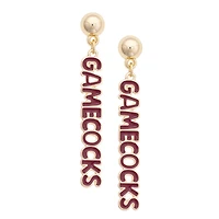 Women's CANVAS Style South Carolina Gamecocks Nameplate Earrings