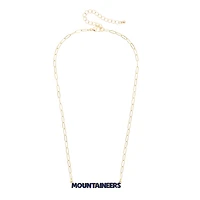 Women's CANVAS Style West Virginia Mountaineers Nameplate Necklace