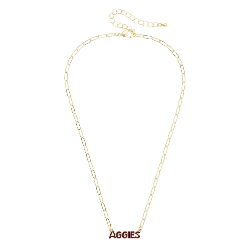 Women's CANVAS Style Texas A&M Aggies Nameplate Necklace