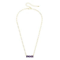 Women's CANVAS Style TCU Horned Frogs Nameplate Necklace