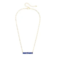 Women's CANVAS Style SMU Mustangs Nameplate Necklace