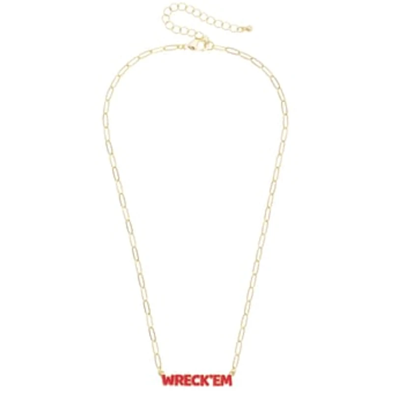 Women's CANVAS Style Texas Tech Red Raiders Nameplate Necklace
